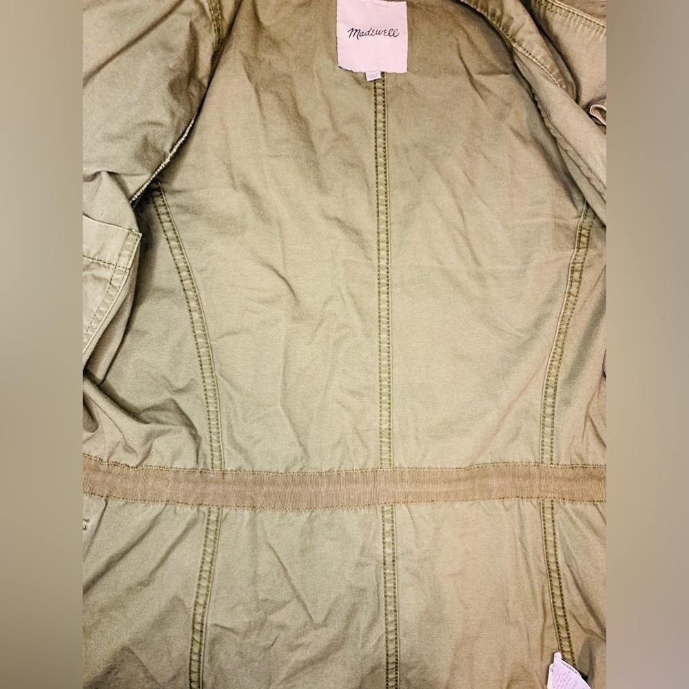 Madewell Passage Jacket in Dessert Olive Green Size XS! - Picture 8 of 10